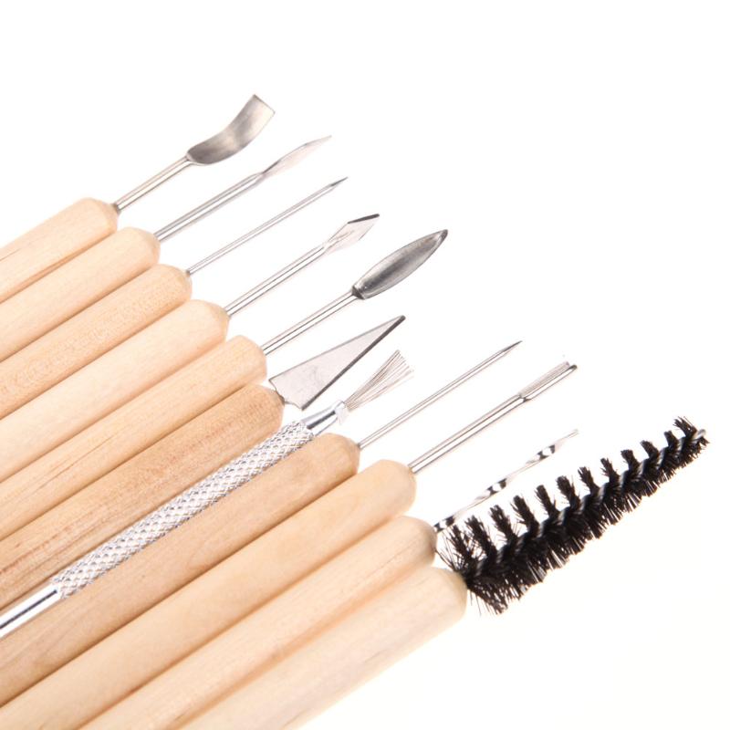 11PCs Clay Sculpting Set Wax Pottery Carving Tool