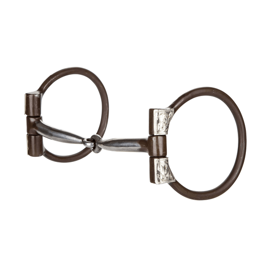 Tabelo Antiqued Offset Dee Snaffle with Copper Inlay