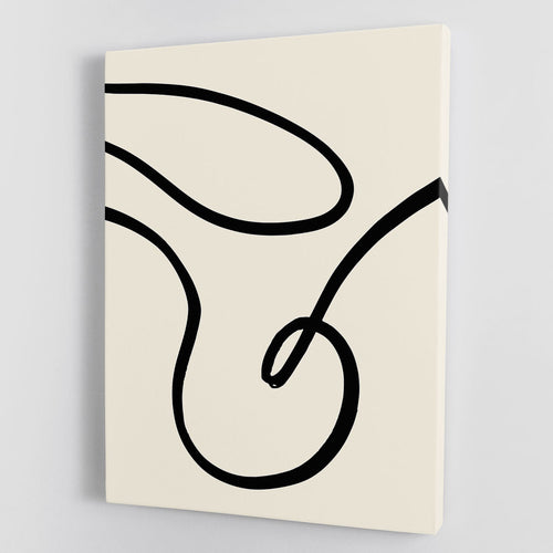Black Lines 02 Canvas Print or Poster