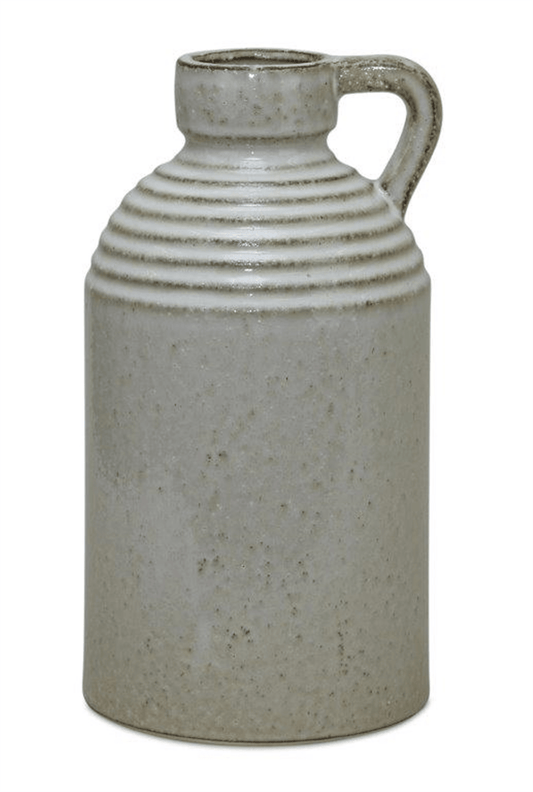Rustic Terracotta Jug Vase - 7"D X 11.75"H