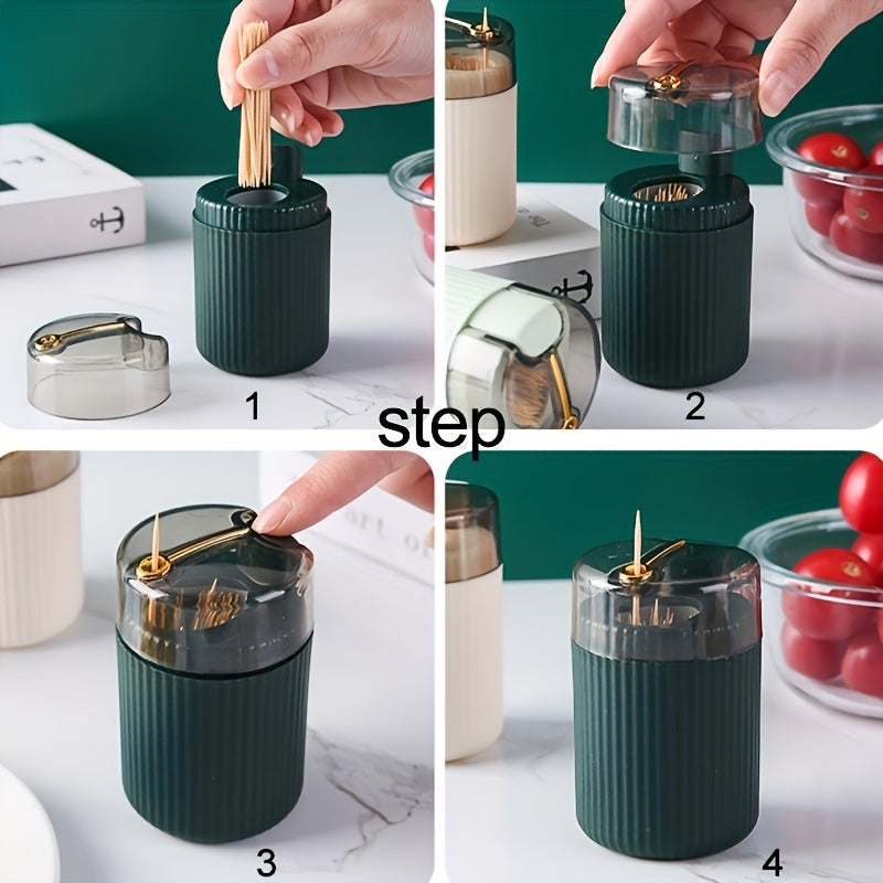 Elegant Automatic Toothpick Floss Dispenser for Home