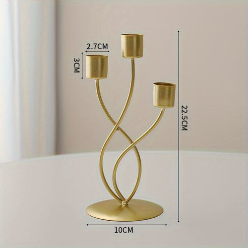 Chic European Iron Candlesticks for Romantic Dinners