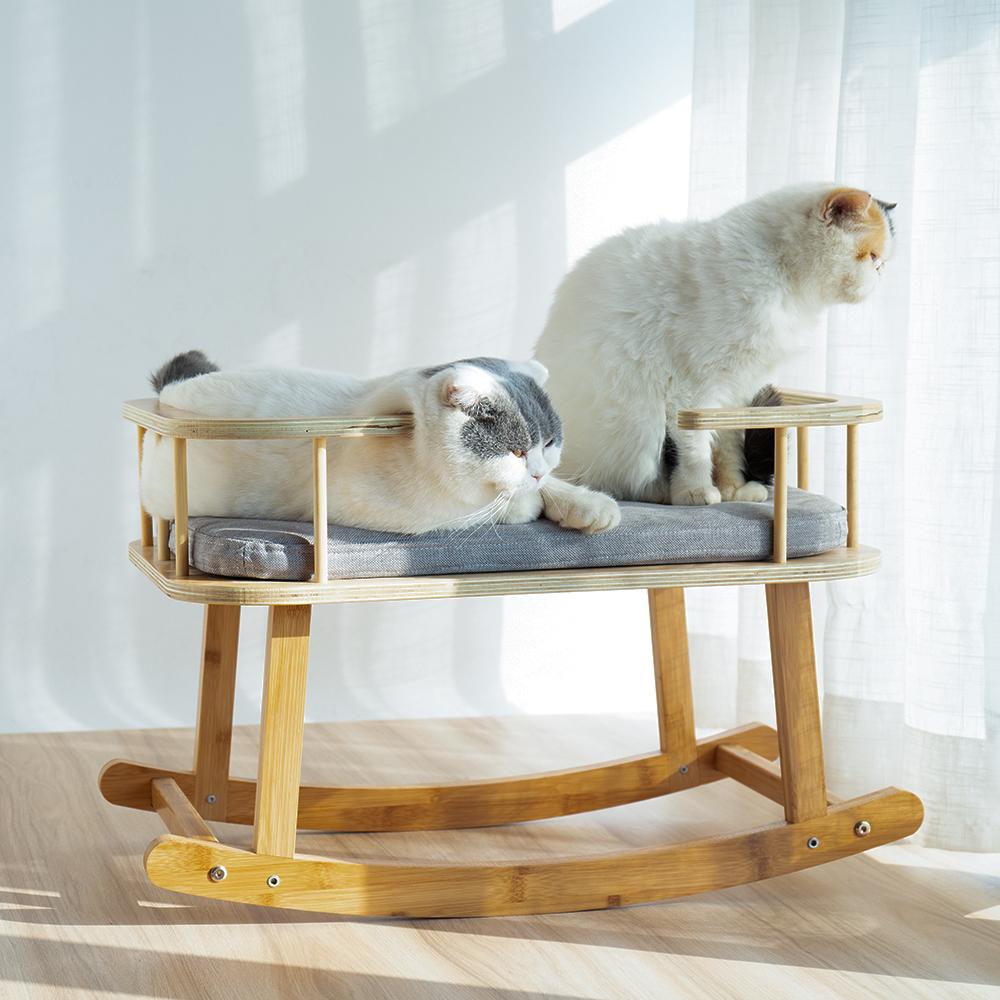 Rockaby Pet Bed, Comfy and Portable Kitten Couch with Soft