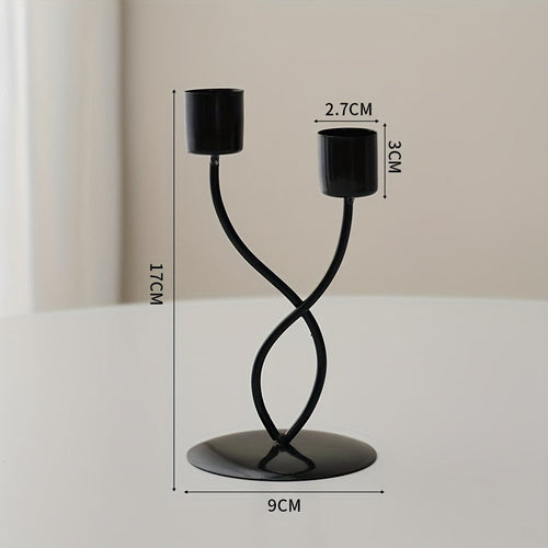 Chic European Iron Candlesticks for Romantic Dinners
