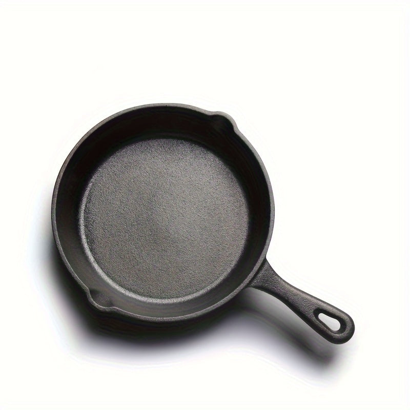 Versatile Nonstick Cast Iron Pan for Home Outdoor Cooking