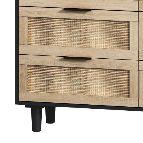 Drawers Rattan Storage Cabinet Rattan Drawer,for Bedroom,Living
