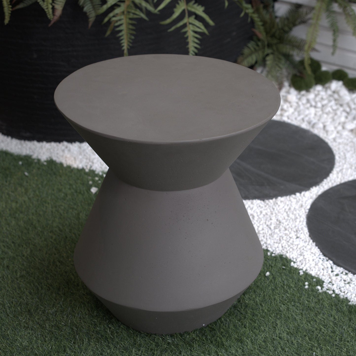 Decorative Garden Conner Table,18.1' H Modern Heavy Duty Patio Sturdy