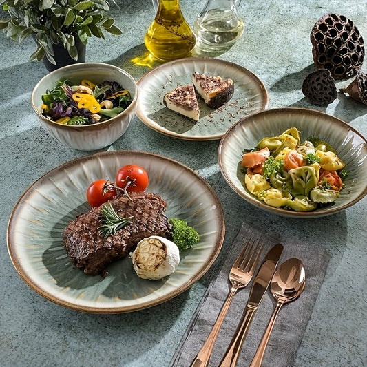 Elegant Nordic Ceramic Plates Premium Vintage Dinnerware Set