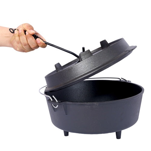 Outdoor Camping Deep Pot, Suitable For Camping Fireplace Cooking