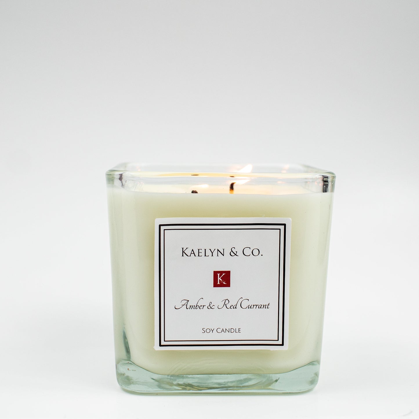 Amber & Red Currant Medium Cube Candle