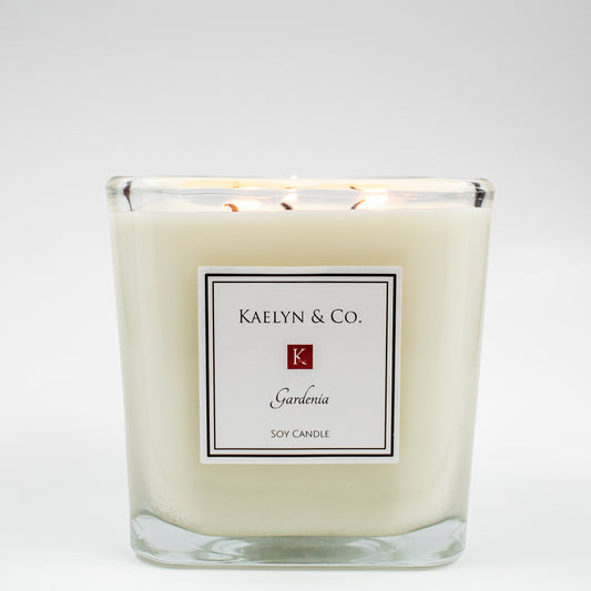 Gardenia Large Cube Candle