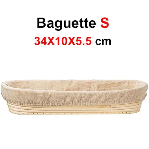 Natural Rattan Bread Proofing Basket Handmade Rattan Wicker Baking