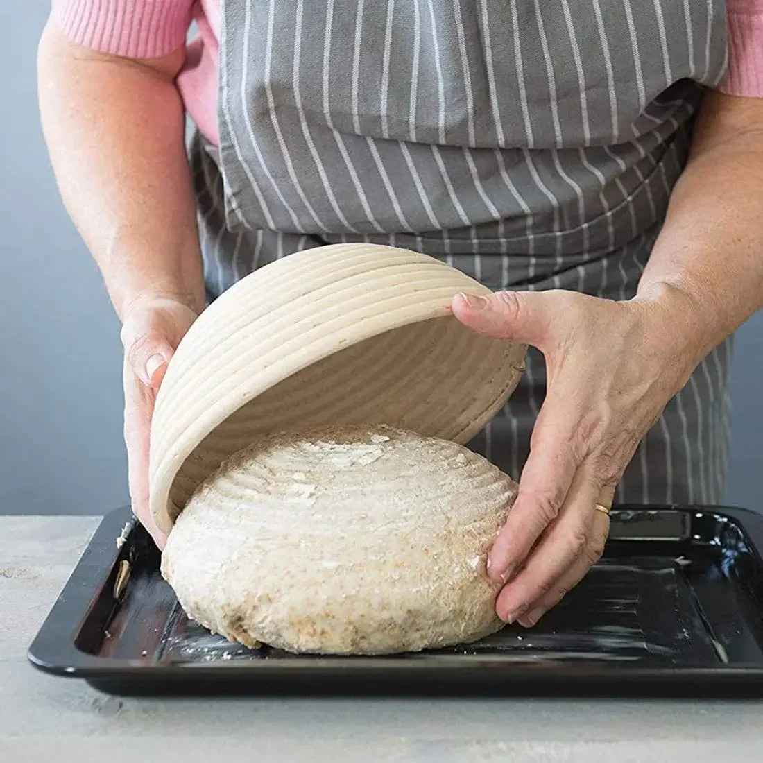 Natural Rattan Bread Proofing Basket Handmade Rattan Wicker Baking