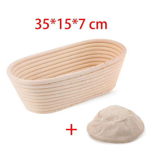 Natural Rattan Bread Proofing Basket Handmade Rattan Wicker Baking