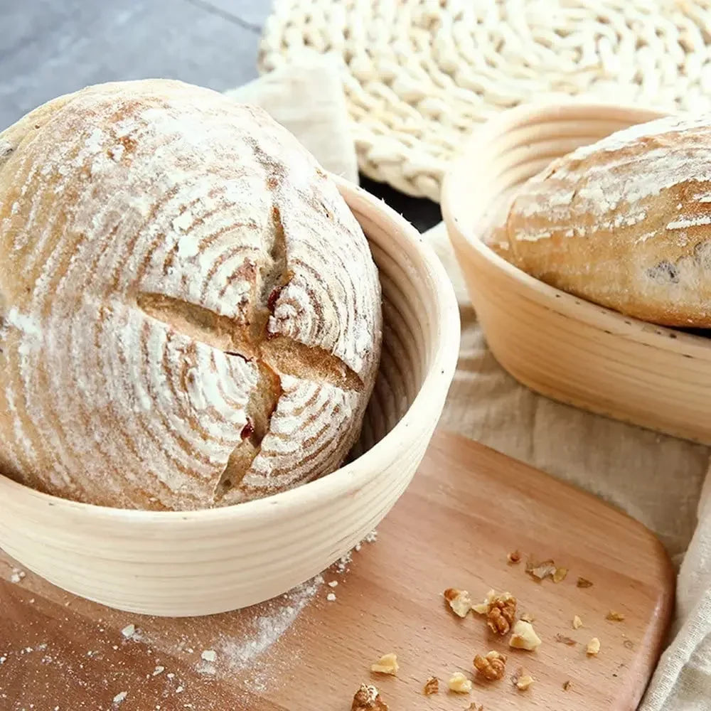 Natural Rattan Bread Proofing Basket Handmade Rattan Wicker Baking