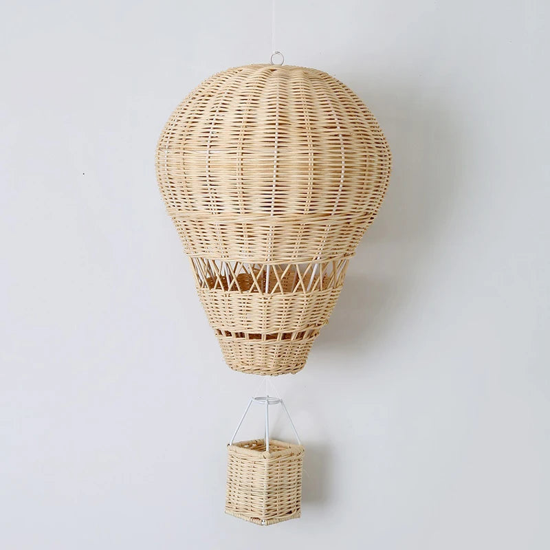 Rattan Hot Air Balloon Decor Hand-woven Wall Hanging Decor Handmade