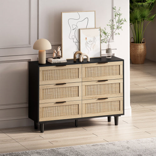 Drawers Rattan Storage Cabinet Rattan Drawer,for Bedroom,Living