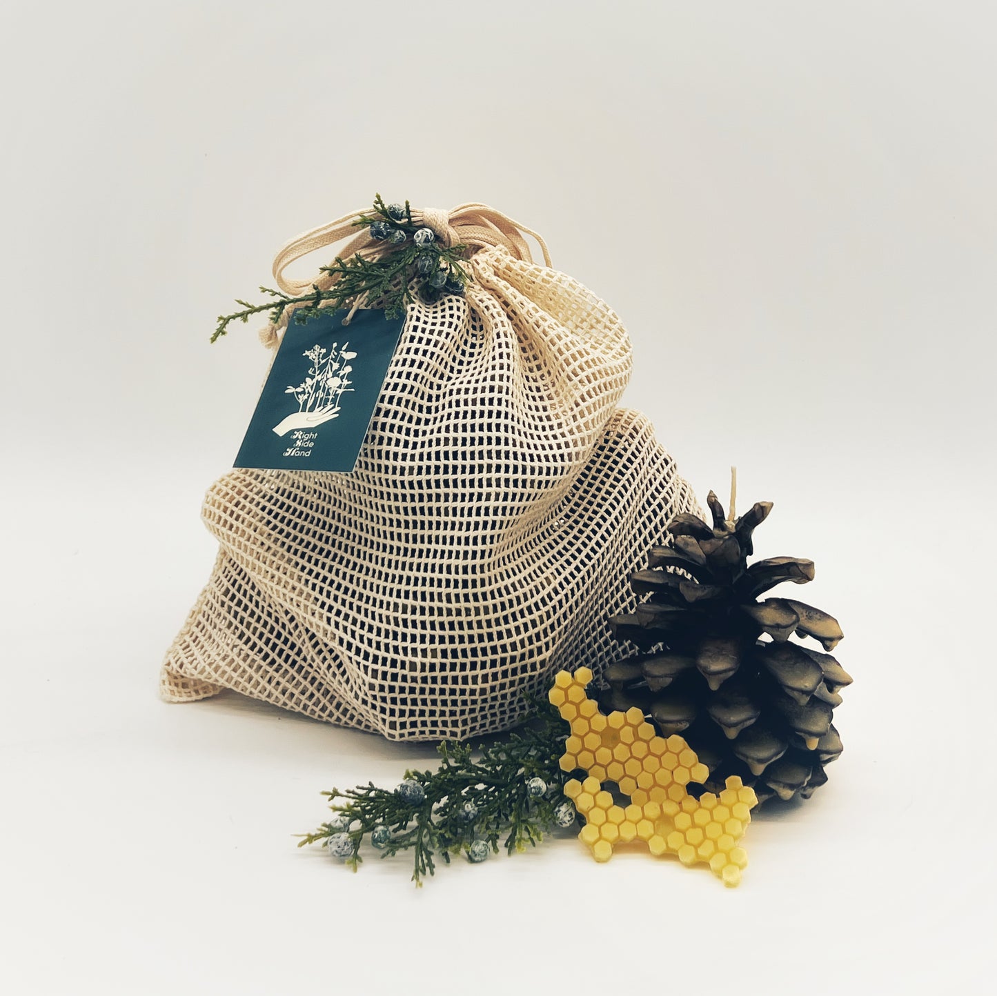 Pure Beeswax Pine Cone Fire Starters