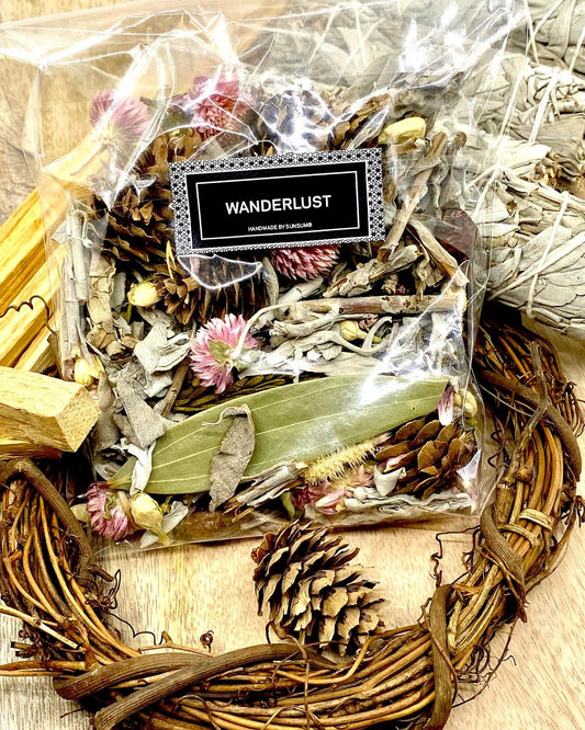 Wanderlust, Wildflower & Sage, Naturally Scented, Loose Dried Flowers,