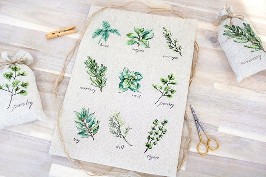 Spices and herbs Counted Cross-Stitch Kit