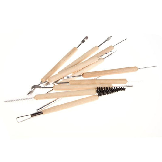 11PCs Clay Sculpting Set Wax Pottery Carving Tool