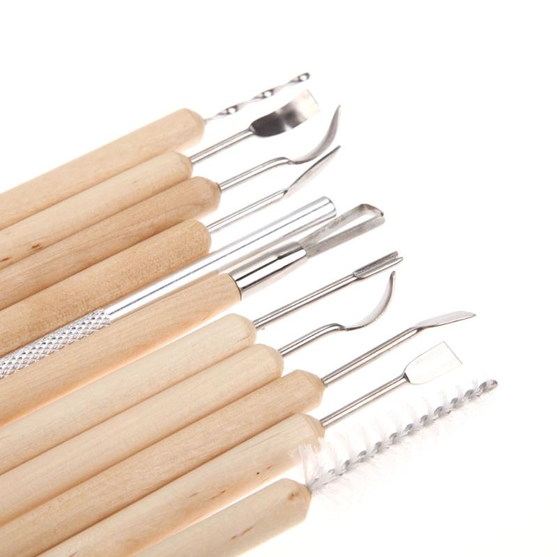 11PCs Clay Sculpting Set Wax Pottery Carving Tool