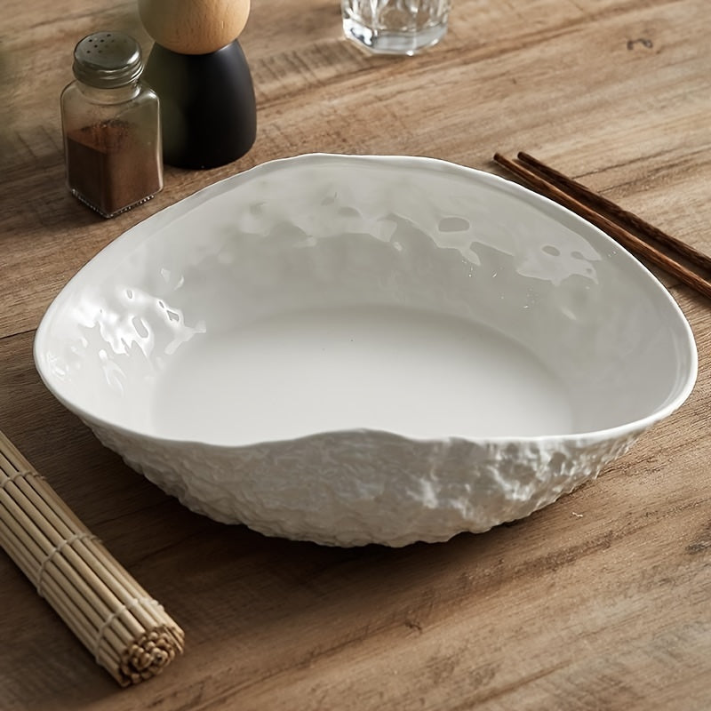 Elegant ShellShaped Ceramic Dish Ideal for Seafood