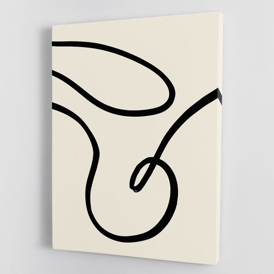 Black Lines 02 Canvas Print or Poster