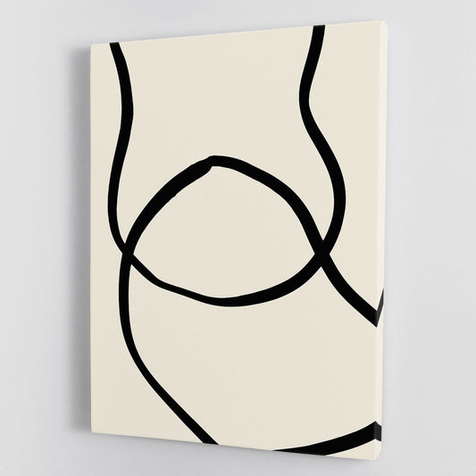 Black Lines 04 Canvas Print or Poster