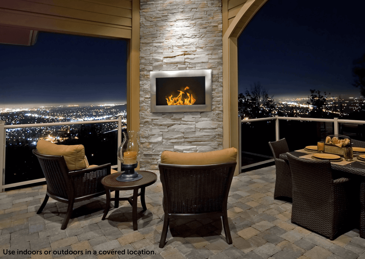 Soho Wall Mount Ethanol Fireplace