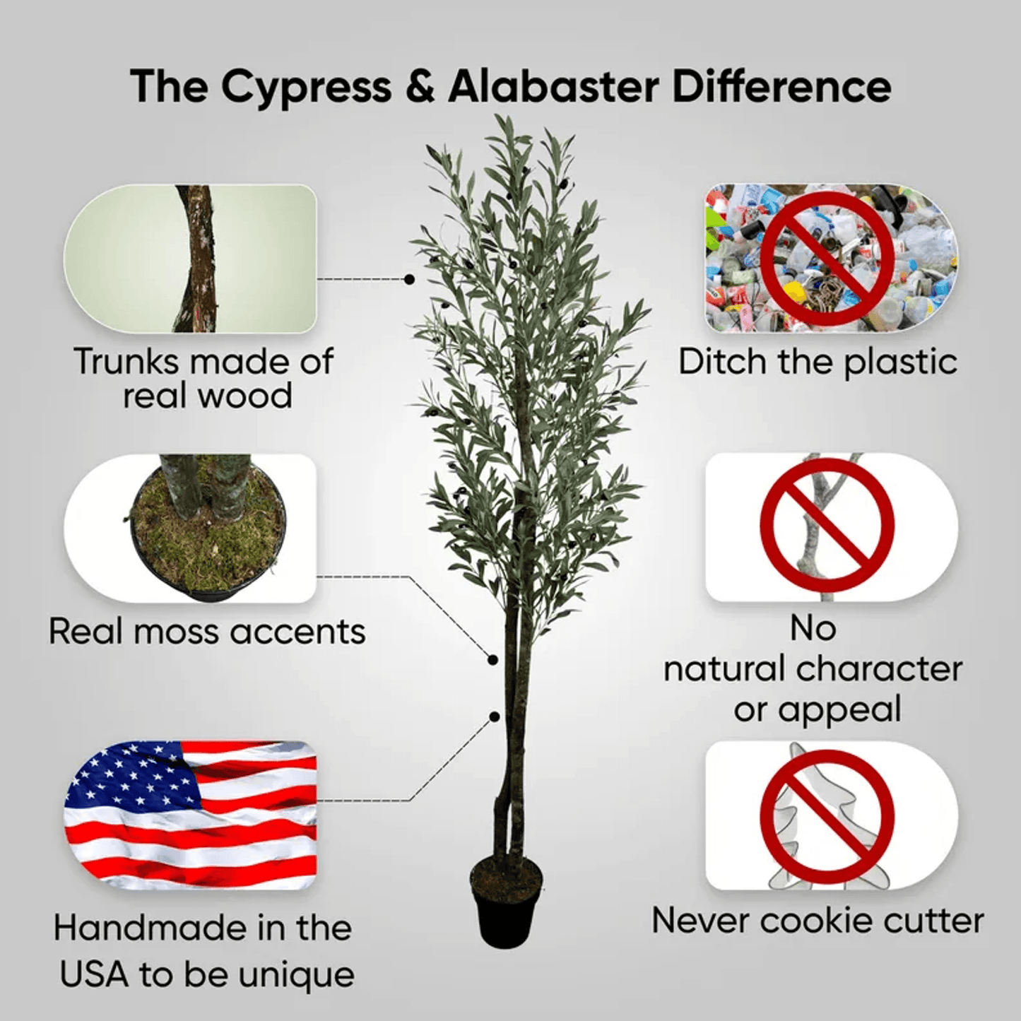 Handcrafted 6' Real Touch Olive Tree For Elegant Interiors