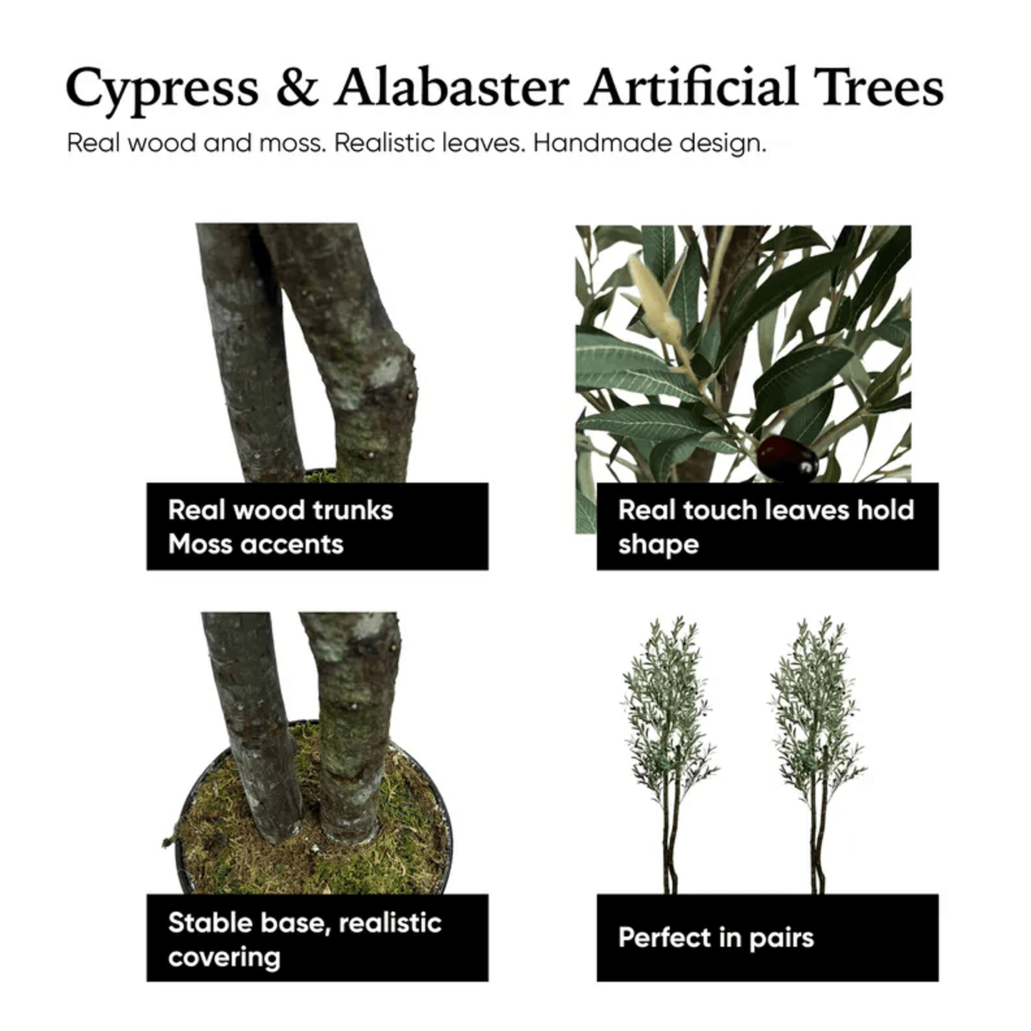 Handcrafted 6' Real Touch Olive Tree For Elegant Interiors