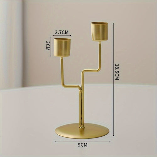 Chic European Iron Candlesticks for Romantic Dinners