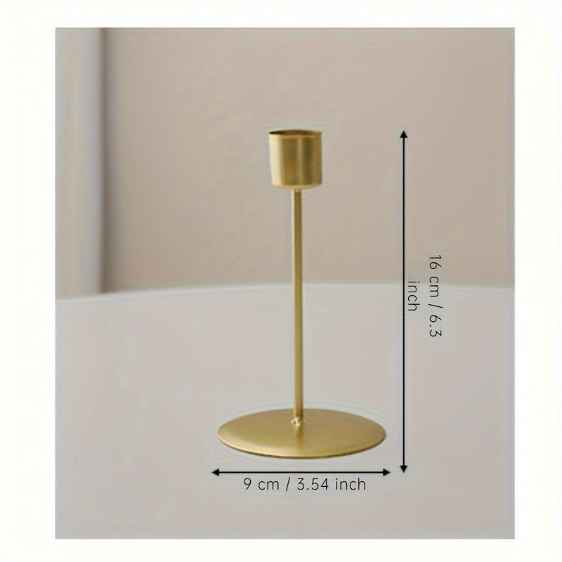 Chic European Iron Candlesticks for Romantic Dinners