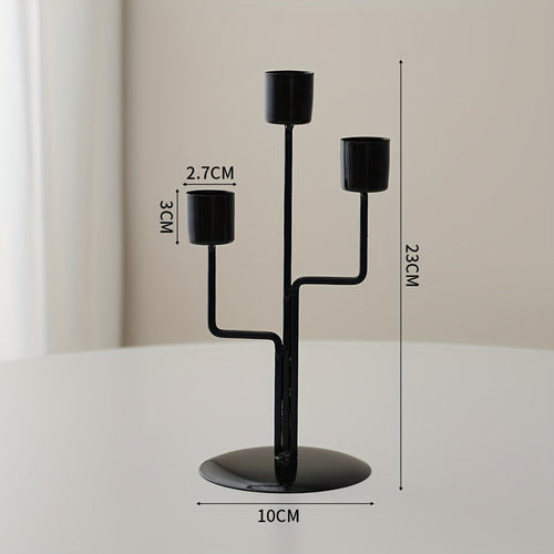 Chic European Iron Candlesticks for Romantic Dinners
