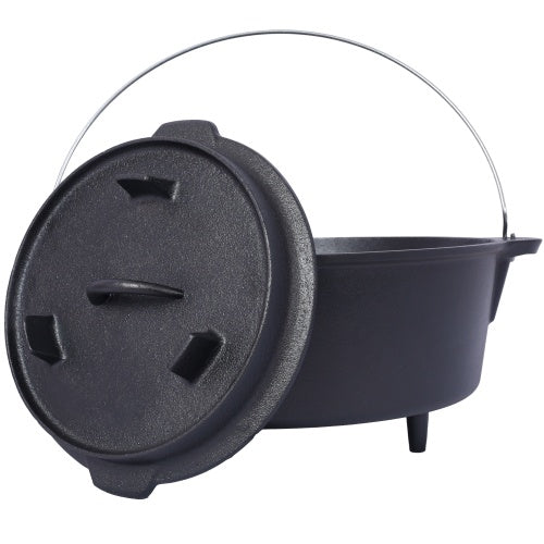 Outdoor Camping Deep Pot, Suitable For Camping Fireplace Cooking