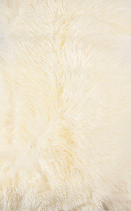 2 x 3 Ivory New Zealand Natural Sheepskin Rug
