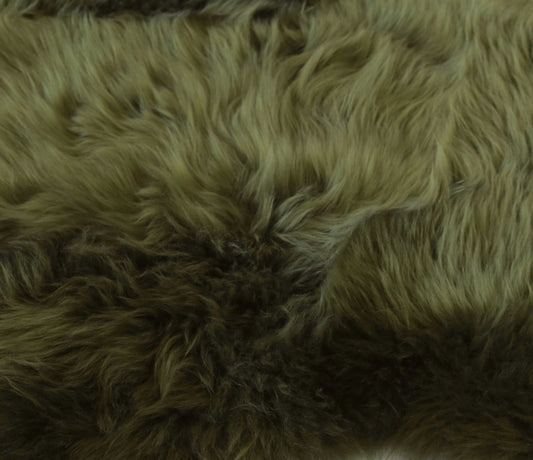 2 x 3 Khaki Green New Zealand Natural Sheepskin Rug