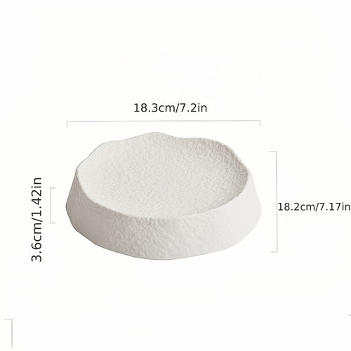 Elegant Ceramic Dinner Plate  Unique Design for Fine Dining