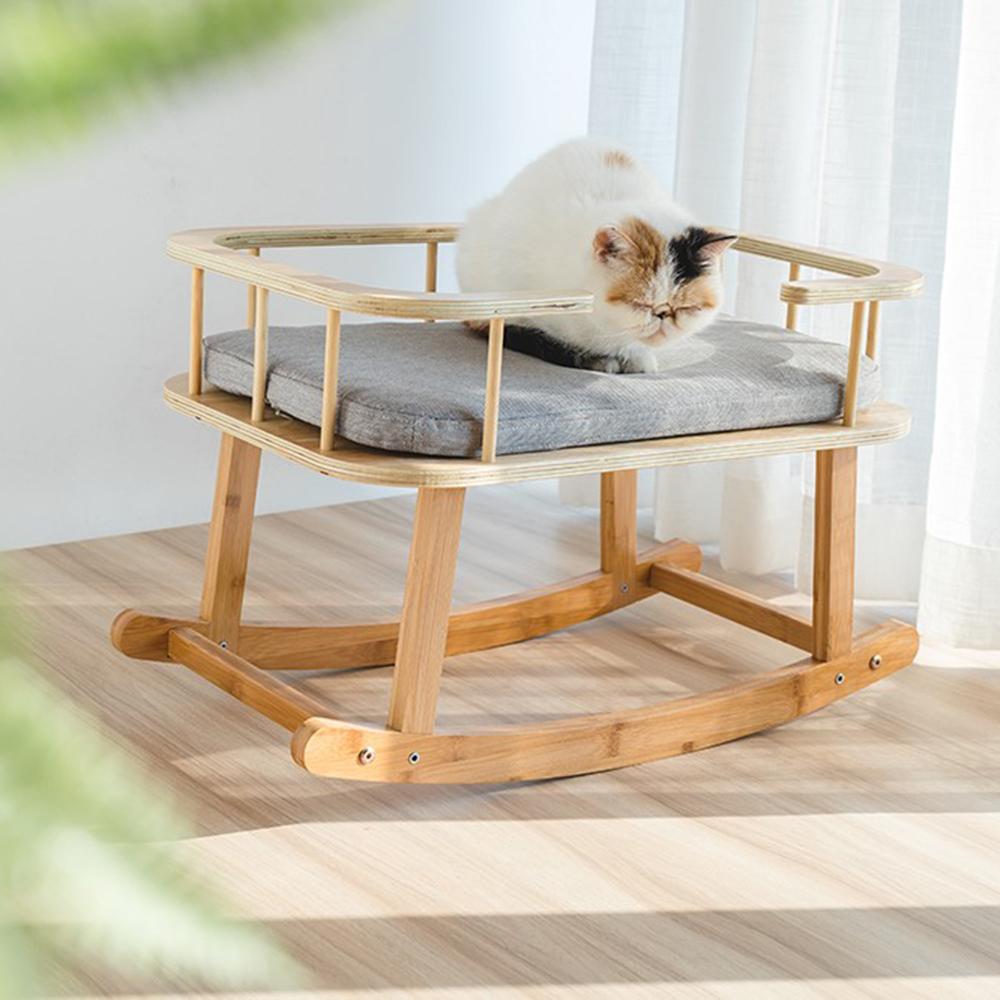 Rockaby Pet Bed, Comfy and Portable Kitten Couch with Soft