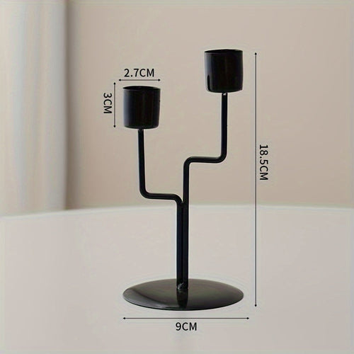 Chic European Iron Candlesticks for Romantic Dinners
