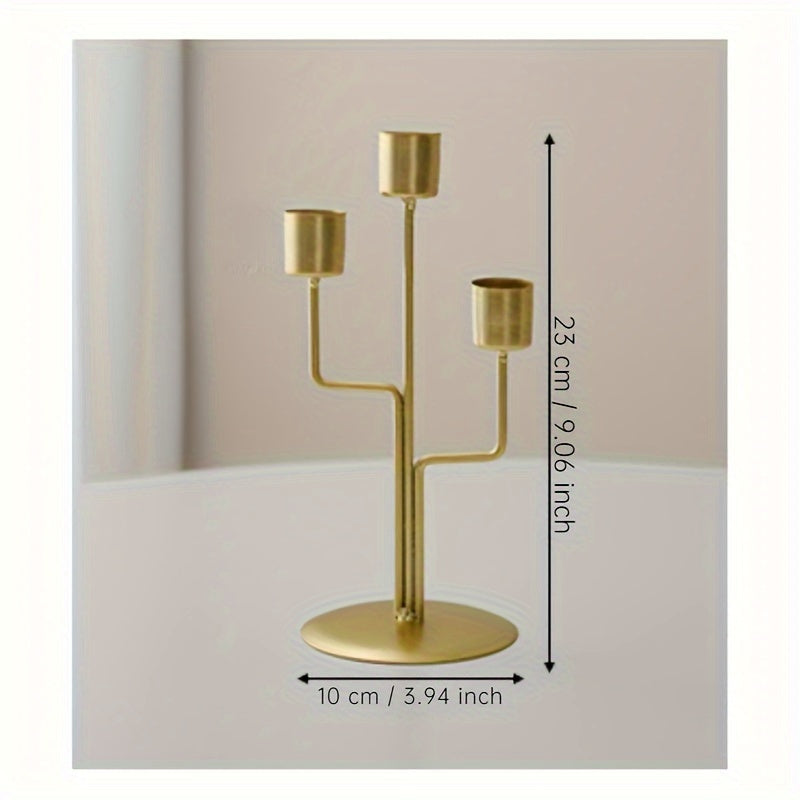 Chic European Iron Candlesticks for Romantic Dinners