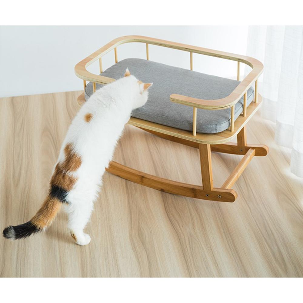Rockaby Pet Bed, Comfy and Portable Kitten Couch with Soft