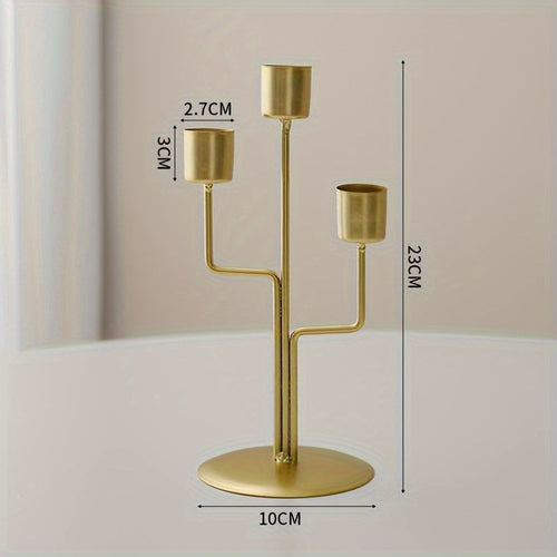 Chic European Iron Candlesticks for Romantic Dinners