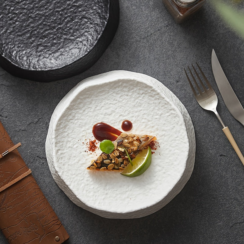 Elegant Ceramic Dinner Plate  Unique Design for Fine Dining