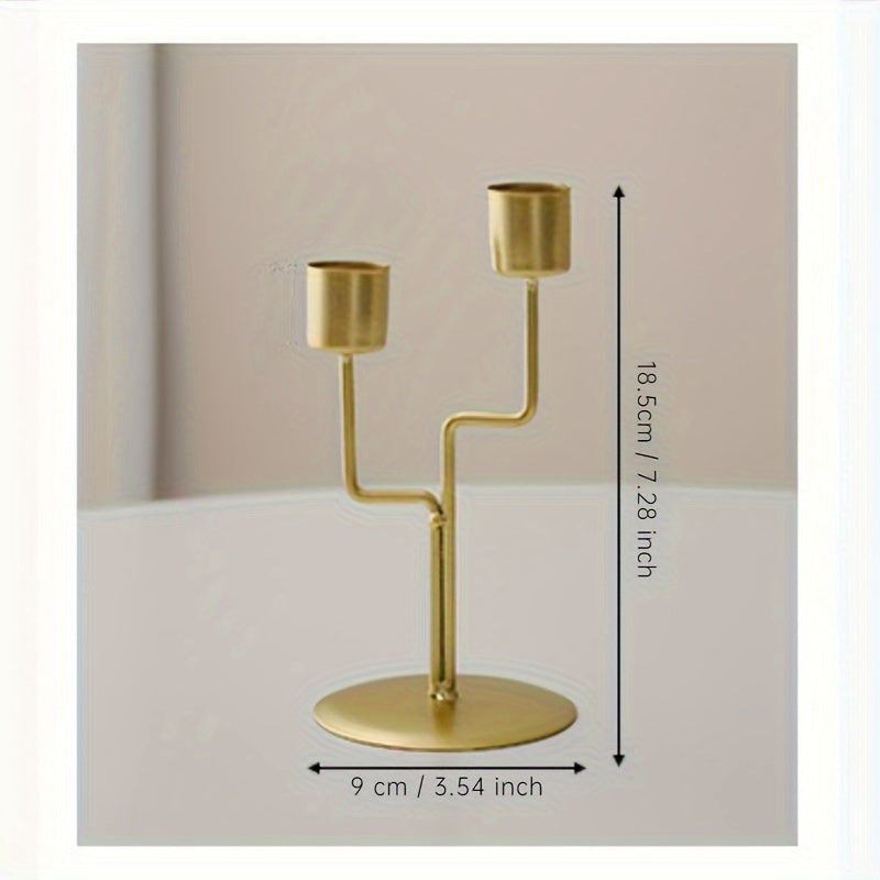 Chic European Iron Candlesticks for Romantic Dinners