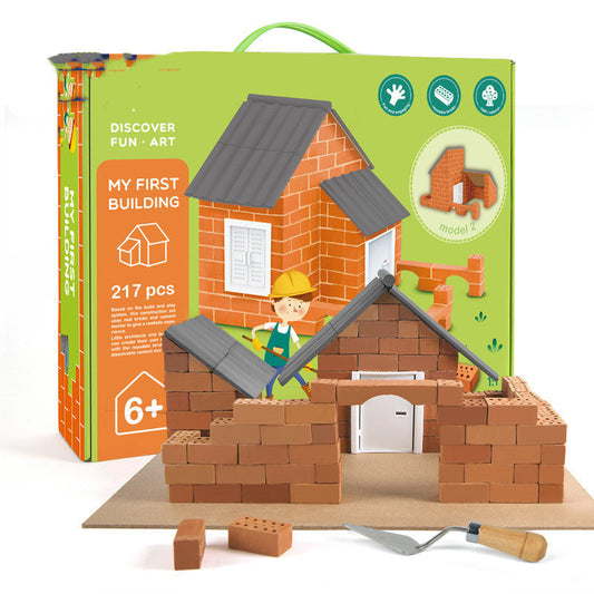 Kids' craft DIY house construction play sets