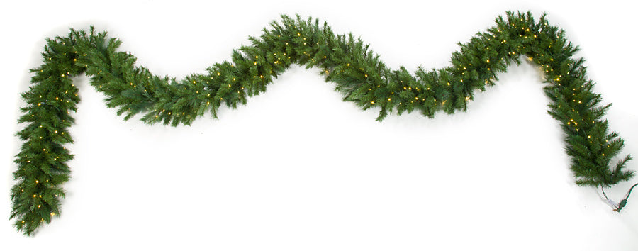 Autograph Foliages 25 ft. Mixed Pine Garland, Green