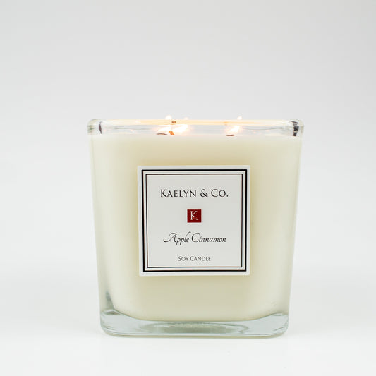 Apple Cinnamon Large Cube Candle