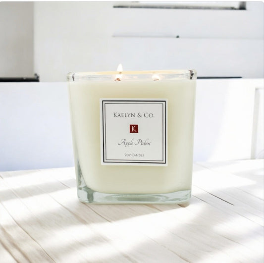 Banana Bread Large Cube Candle